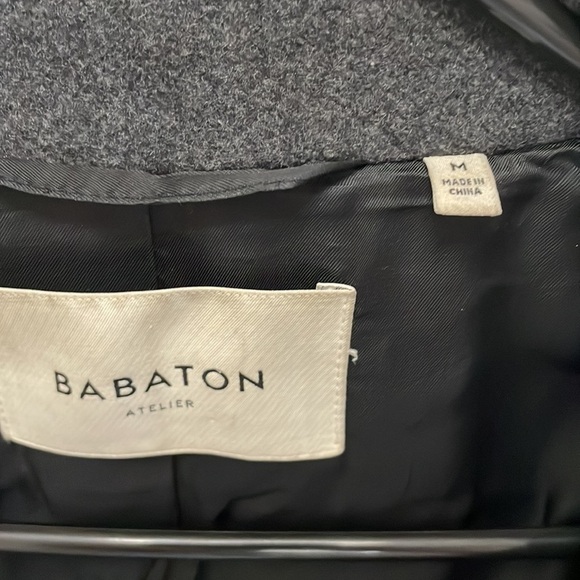 Aritzia Babaton - Wool Pea Coat Jacket - Dark Charcoal - medium - Picture 9 of 16